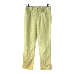 Good American Faux Leather Textured Pants Pale Spring Green NWOT Size 12 31